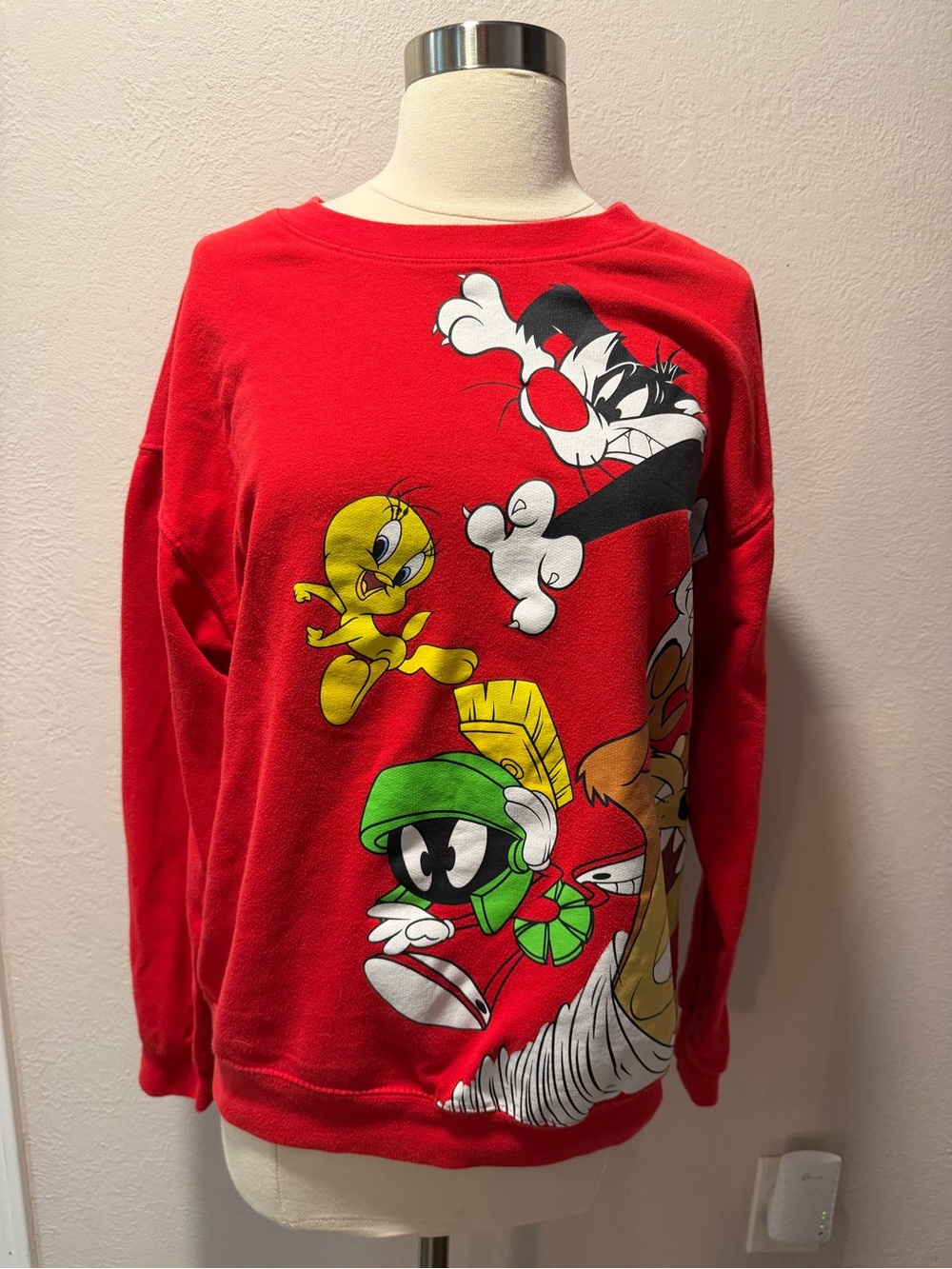 Warner Bros. Looney Tunes Red Crewneck Sweatshirt